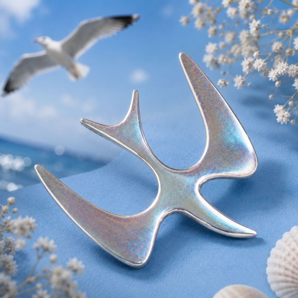 Vintage Sarah Coventry Mr. Sea Gull Brooch 1974